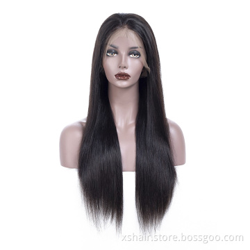 New Design Nature Natural Black Woma Luxury Loose Wave Lady 100% Human Hair Full Lace Wig